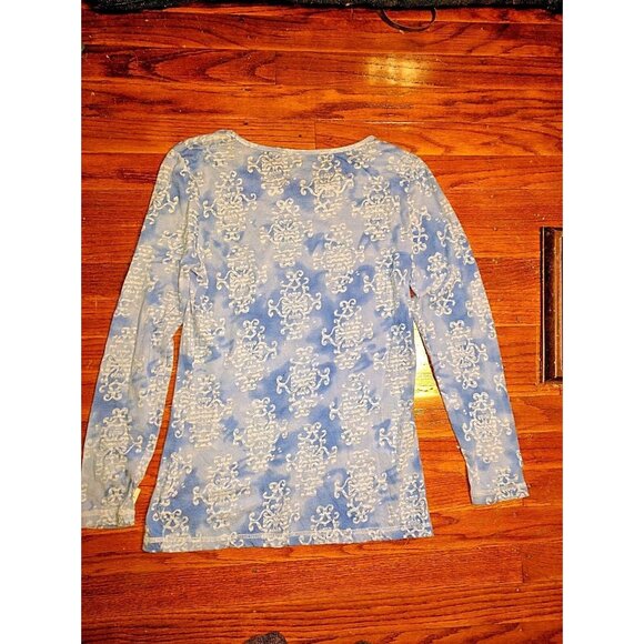 Danskin Now Top Multicolor Women Size Medium  Cotton Blend Long Sleeve - Picture 6 of 7